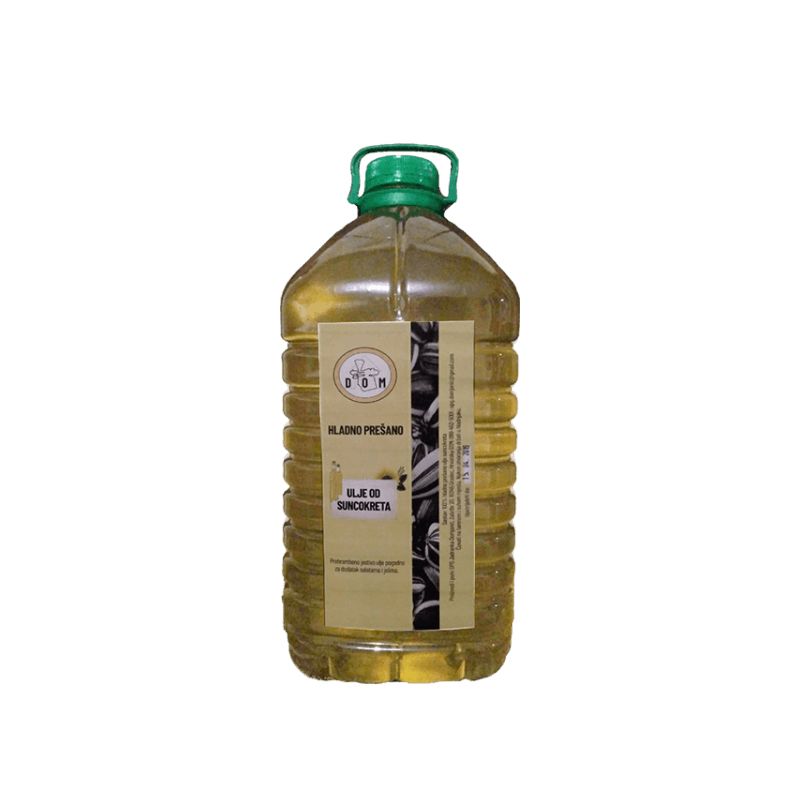 Hladno prešano ulje suncokreta 3l, plastično pakiranje Cijena Akcija