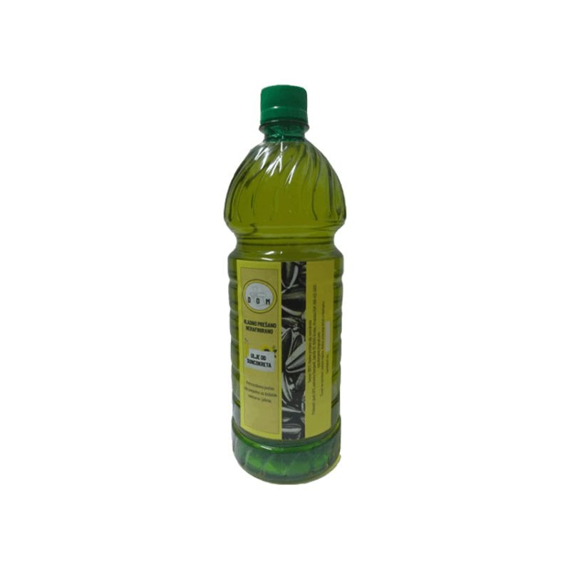 Kalt extrahiertes Sonnenblumenöl 1000 ml, Plastikverpackung Preis Rabatt